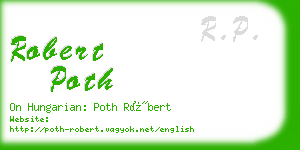 robert poth business card